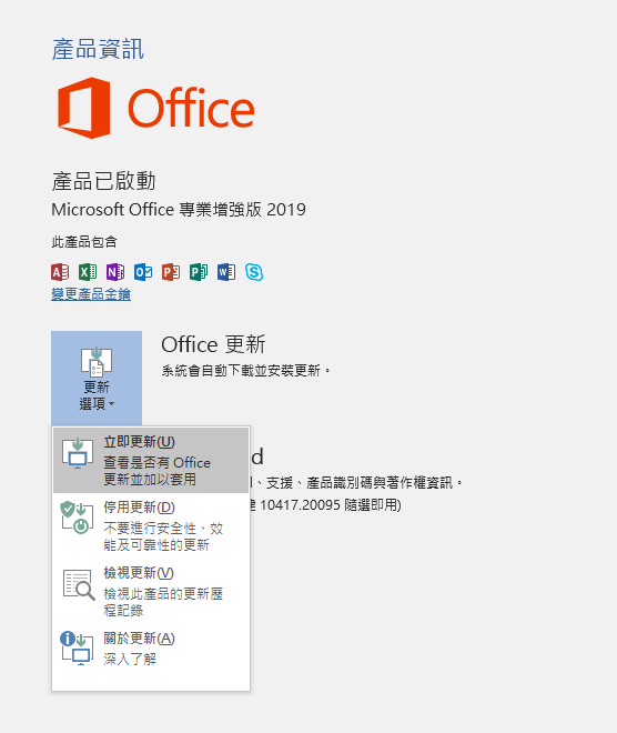 OFFICE安全性更新